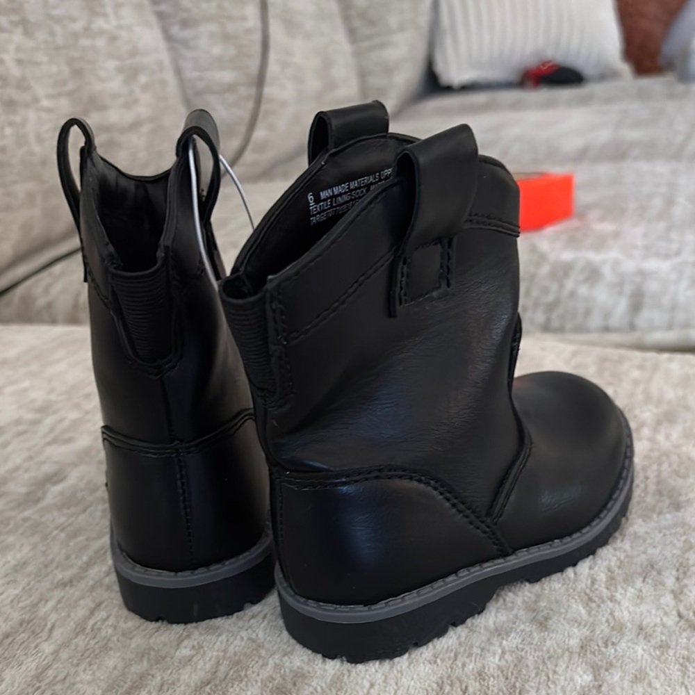 Cat & Jack Black Toddler Boots - Picture 3 of 6